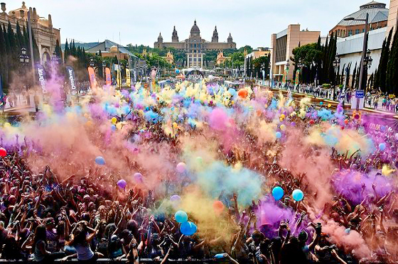 agenda running barcelona color run desigual La apretada agenda del runner barcelonés