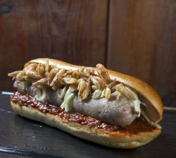 Bluefin Hot Dog de Ángel León, de atún rojo