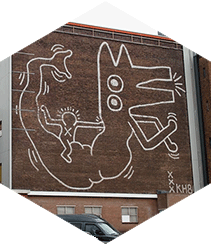Amsterdam descubre un mural de Keith Haring 30 años después de su creación